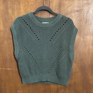 Marine Layer Olive Knit Sleeveless Sweater